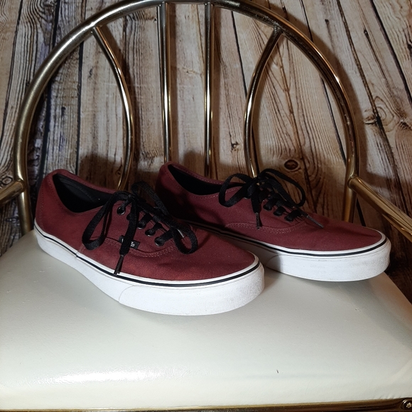 maroon colored vans